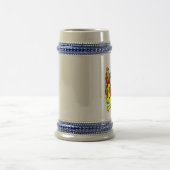 Lee-Wappen Stein/Lee-Familienwappen Stein Bierglas (Mittel)
