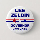 Lee Zelden Gouverneur von New York 2022 Button (Vorderseite)