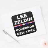 Lee Zeldin Gouverneur von New York 2022 Quadratischer Aufkleber (Umschlag)