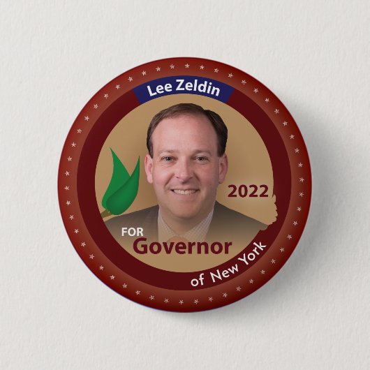 Lee Zeldin zum Gouverneur von New York gewählt - 2 Button (Vorderseite)