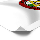 Leech Lake Reservation Flag Plakat drucken (Ecke)