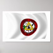 Leech Lake Reservation Flag Plakat drucken (Vorne)