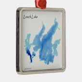 Leech See ausführlich Ornament Aus Metall (Rechts)