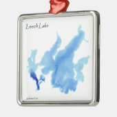 Leech See ausführlich Ornament Aus Metall (Links)