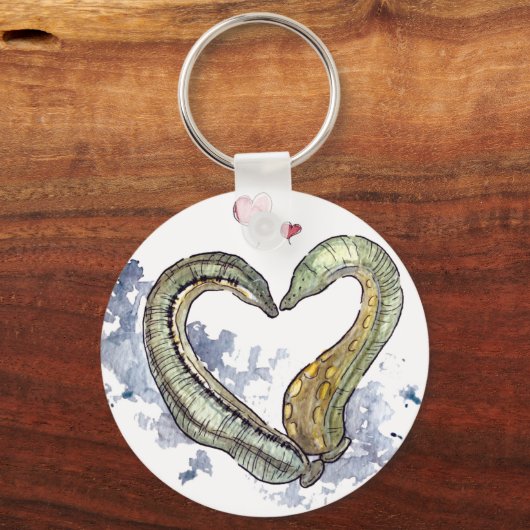 Leechy Liebe Æger Schlüsselanhänger (Vorderseite)