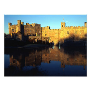 Leeds Castle, 12. Jh., normannische Festung und Fotodruck