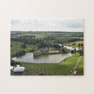 Leeds Castle, Kent von oben Puzzle
