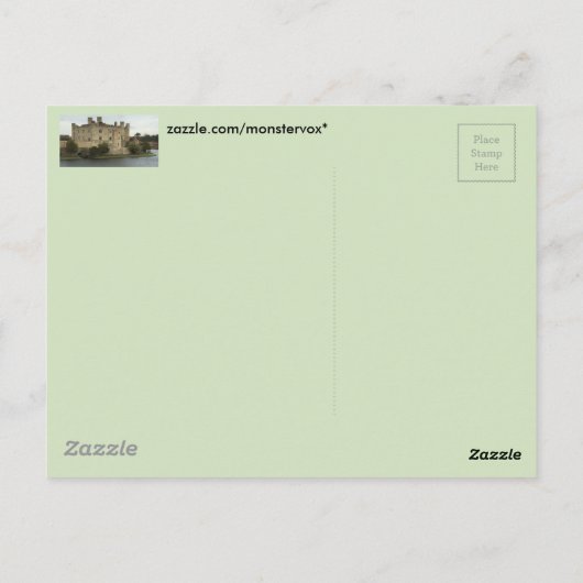 Leeds Castle Postkarte (Rückseite)