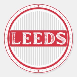 Leeds City Pride Emblem – Englische Identität Runder Aufkleber