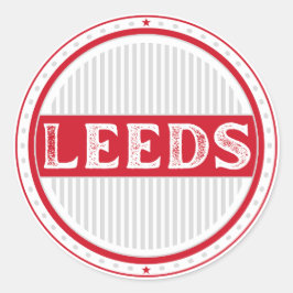 Leeds City Pride Emblem – English Identity Runder Aufkleber
