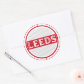 Leeds City Pride Emblem – English Identity Runder Aufkleber (Umschlag)
