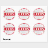 Leeds City Pride Emblem – English Identity Runder Aufkleber (Blatt)