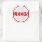 Leeds City Pride Emblem – English Identity Runder Aufkleber (Tasche)