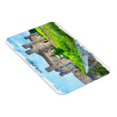 Leeds England Castle Panorama View Magnet (Rechte Seite)