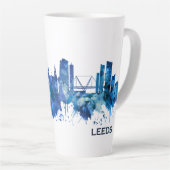 Leeds England Skyline Blue Milchtasse (Rechte Ecke)