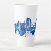Leeds England Skyline Blue Milchtasse (Vorderseite)