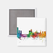 Leeds England Skyline Magnet (Vorderseite/Rückseite)