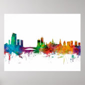 Leeds England Skyline Poster (Vorne)