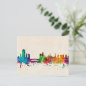 Leeds England Skyline Postkarte (Stehend Vorderseite)