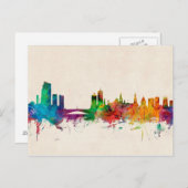 Leeds England Skyline Postkarte (Vorne/Hinten)
