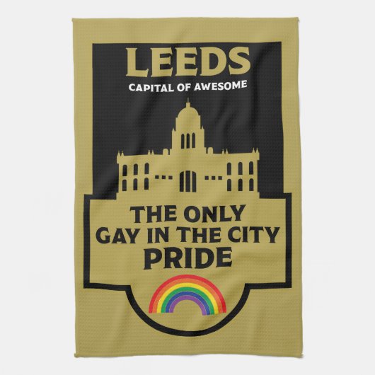 Leeds Gay Pride - Leeds England LGBT - Geschirrtuch (Vertikal)