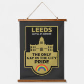 Leeds Gay Pride - Leeds England LGBT - Wandteppich Mit Holzrahmen (Vorderseite)
