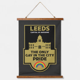 Leeds Gay Pride - Leeds England LGBT - Wandteppich Mit Holzrahmen