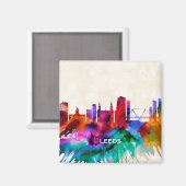 Leeds Skyline Magnet (Vorderseite/Rückseite)