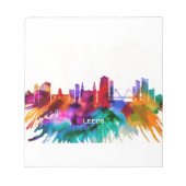 Leeds Skyline Notizblock (Vorderseite)
