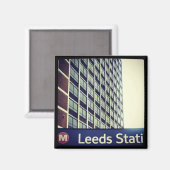Leeds Station Magnet (Vorderseite/Rückseite)