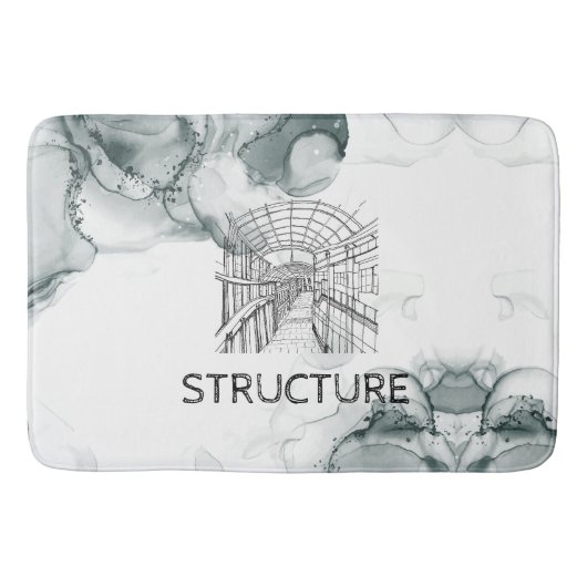 Leeds Tone Watercolor Blanket Badematte (Vorderseite)