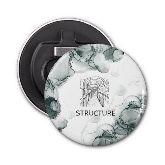 Leeds Tone Watercolor Flaschenöffner (Vorderseite)