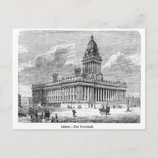 Leeds Townhall Postkarte (Vorderseite)
