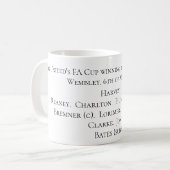 Leeds Uniteds FA Cup-Siegermannschaft, 1972 Kaffeetasse (Vorderseite Links)