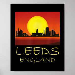Leeds Yorkshire England Vereinigtes Königreich Bri Poster