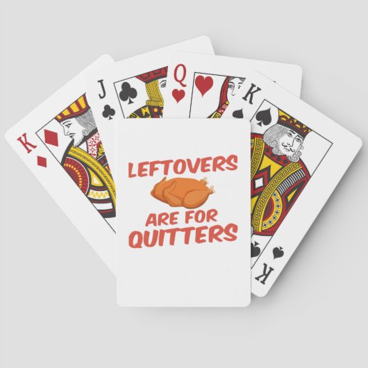 Leeftovers sind für Quitters Classic Creative Läss Spielkarten (Rückseite)