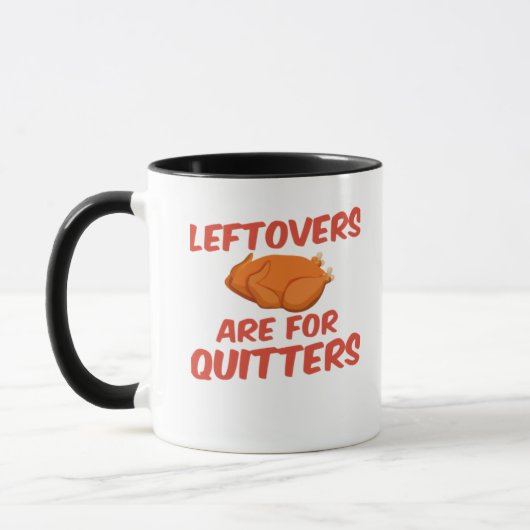 Leeftovers sind für Quitters Classic Creative Läss Tasse (Links)