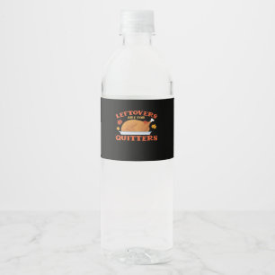 Leeftovers sind für Quitters Classic Creative Läss Wasserflaschenetikett