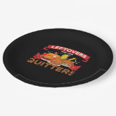 Leeftovers sind für Quitters minimal kreativ Pappteller (Schrägansicht)