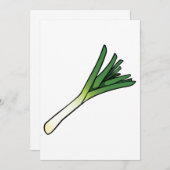 Leek Gemüse Einladung (Vorne/Hinten)