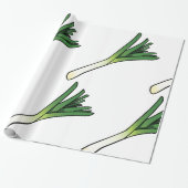 Leek Gemüse Geschenkpapier (Ungerollt)