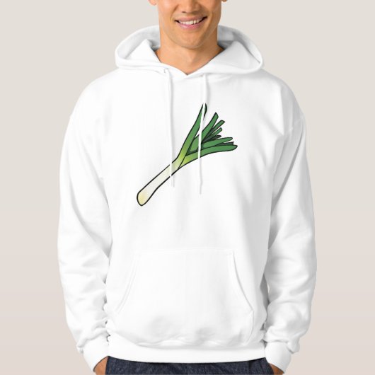Leek Gemüse Hoodie (Vorderseite)