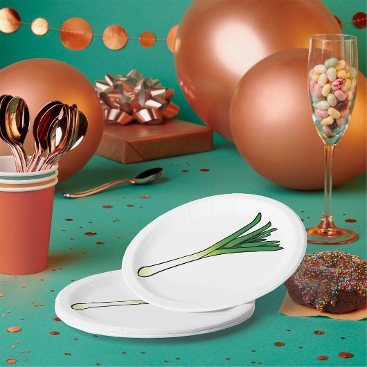 Leek Gemüse Pappteller