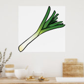 Leek Gemüse Poster (Küche)