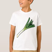 Leek Gemüse T-Shirt (Vorderseite)