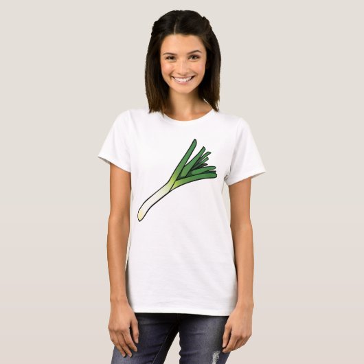 Leek Gemüse T-Shirt (Vorne ganz)