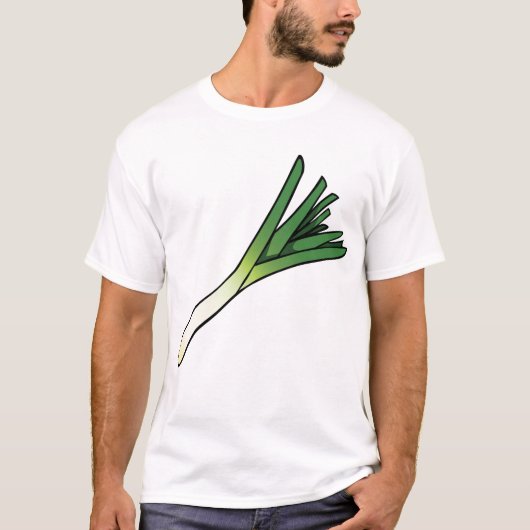 Leek Gemüse T-Shirt (Vorderseite)