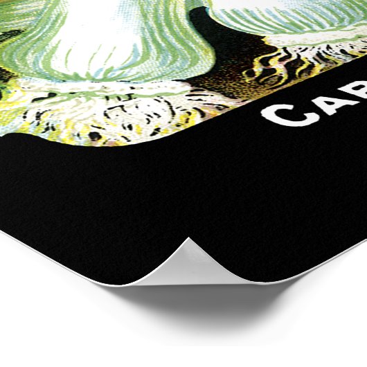 Leek Seed Packet Label Poster (Ecke)