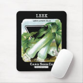 Leek-Seed-Packungs-Etikett Mousepad (Mit Mouse)
