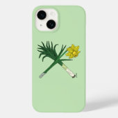 Leek und Daffodil Crossed Case-Mate iPhone Hülle (Rückseite)